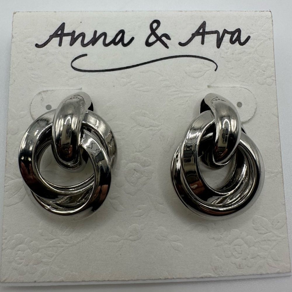 Anna & Ava Silver Earrings